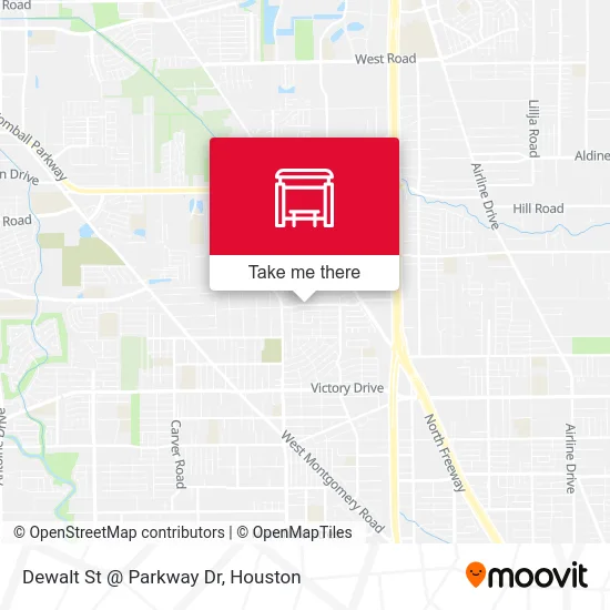 Dewalt St @ Parkway Dr map