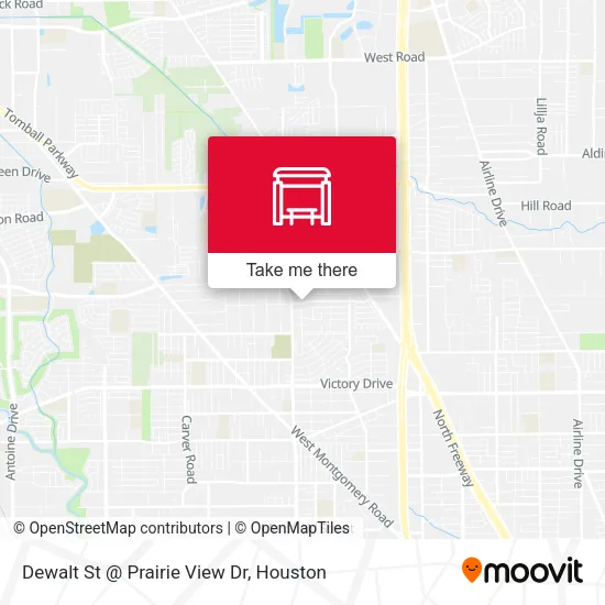 Dewalt St @ Prairie View Dr map