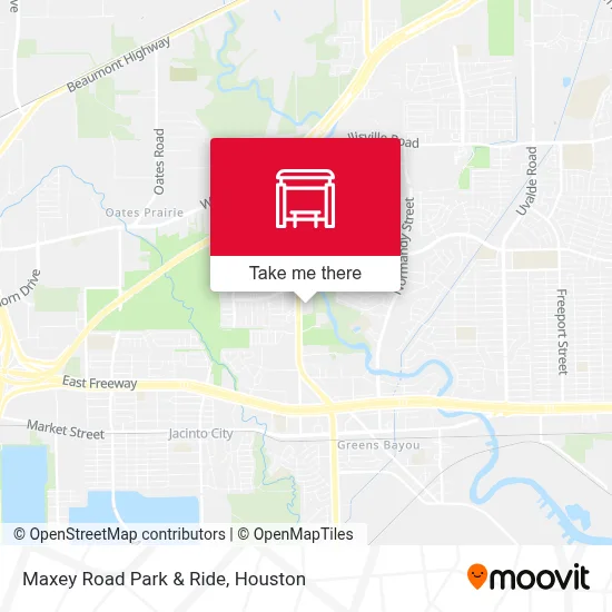 Maxey Road Park & Ride map