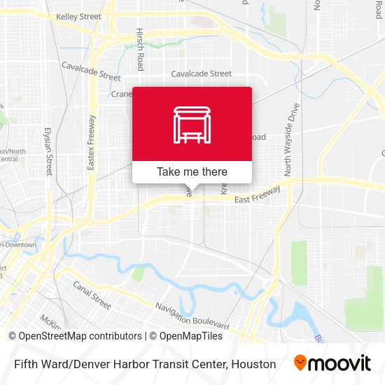 Fifth Ward / Denver Harbor Transit Center map