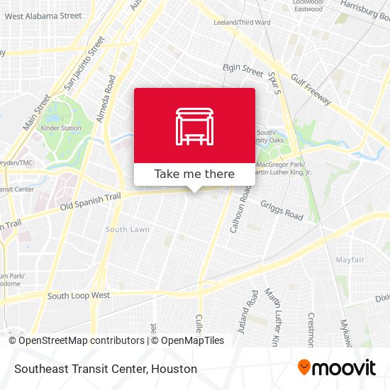 Southeast Transit Center map