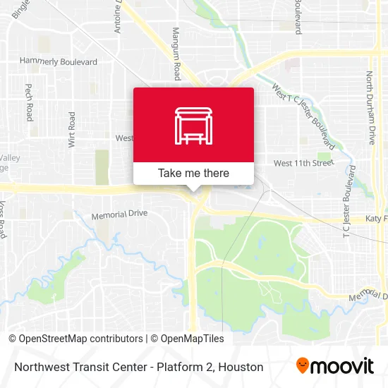 Mapa de Northwest Transit Center - Platform 2