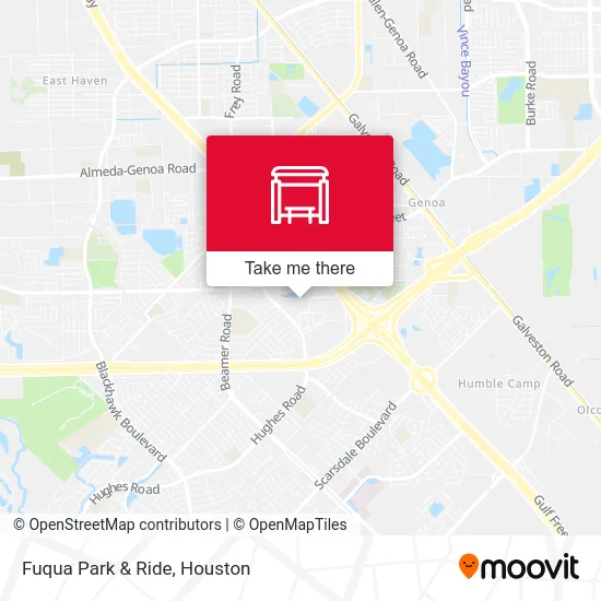 Fuqua Park & Ride map