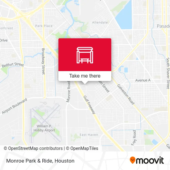 Monroe Park & Ride map