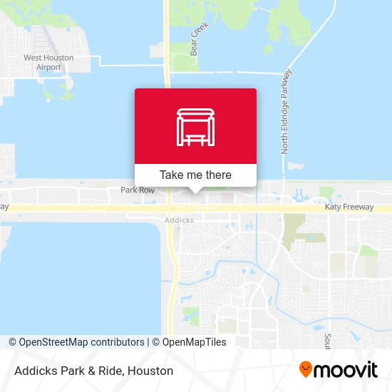 Addicks Park & Ride map