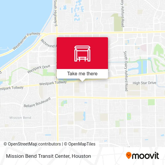 Mission Bend Transit Center map
