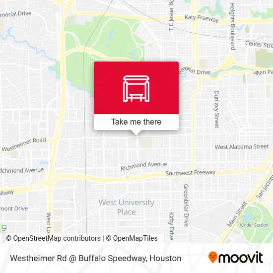Westheimer Rd @ Buffalo Speedway map