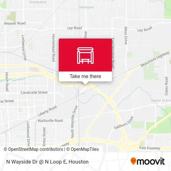 N Wayside Dr @ N Loop E map
