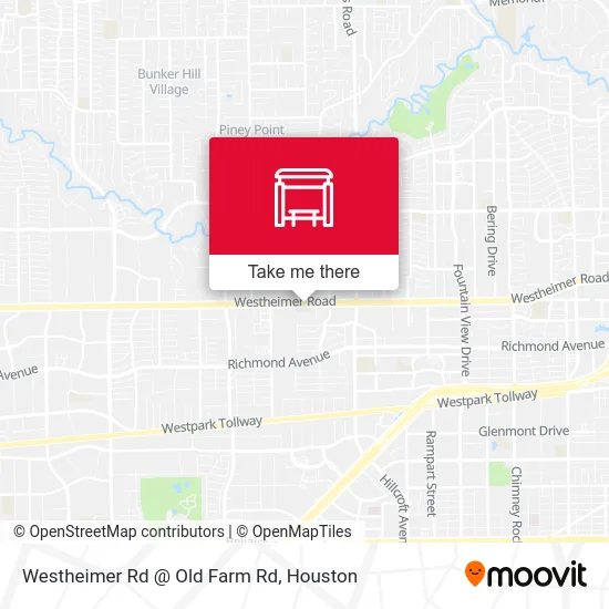 Westheimer Rd @ Old Farm Rd map
