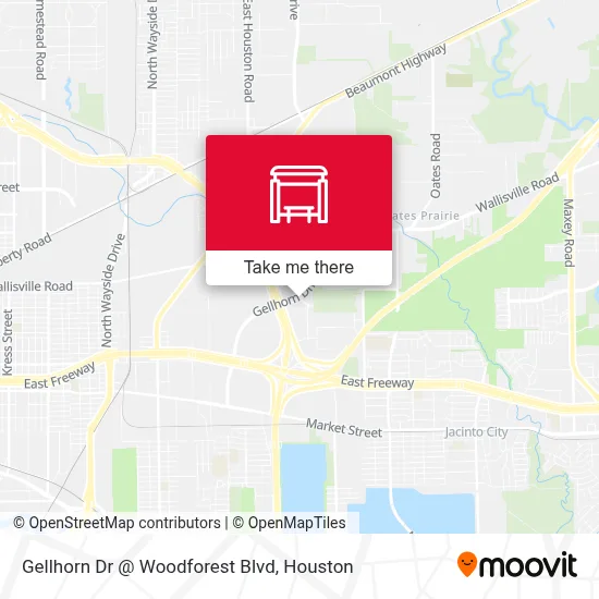 Gellhorn Dr @ Woodforest Blvd map