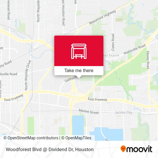 Woodforest Blvd @ Dividend Dr map