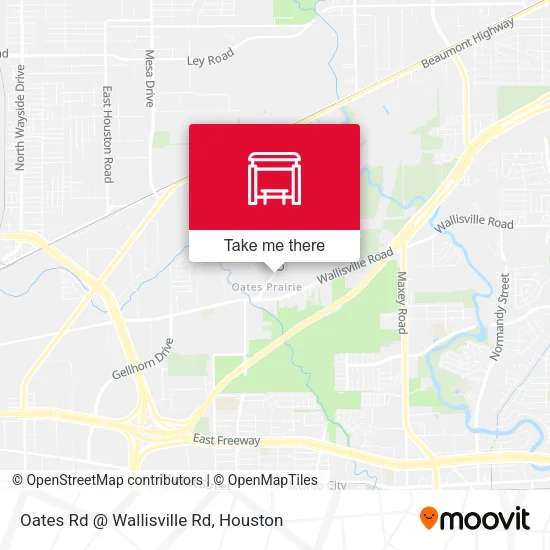 Mapa de Oates Rd @ Wallisville Rd