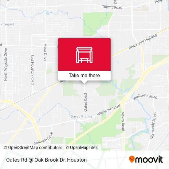 Oates Rd @ Oak Brook Dr map