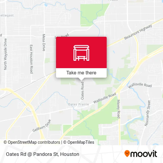 Oates Rd @ Pandora St map