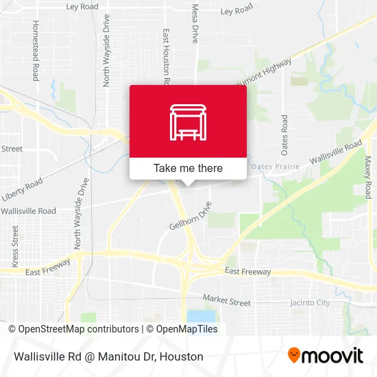 Wallisville Rd @ Manitou Dr map