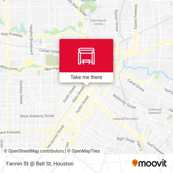 Mapa de Fannin St @ Bell St