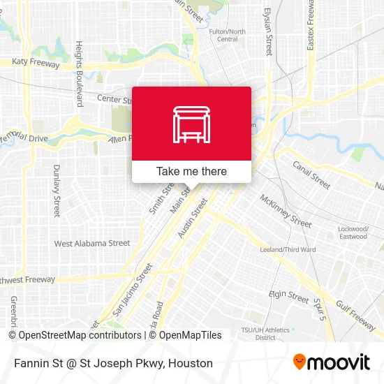 Fannin St @ St Joseph Pkwy map