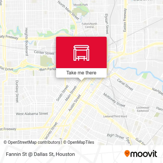 Mapa de Fannin St @ Dallas St