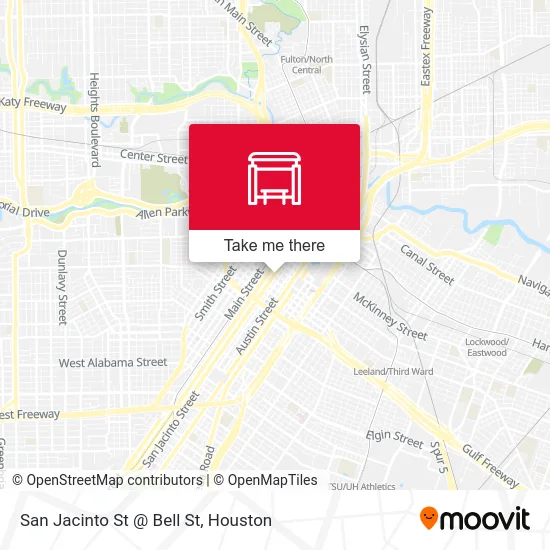San Jacinto St @ Bell St map