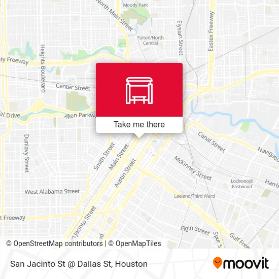 Mapa de San Jacinto St @ Dallas St