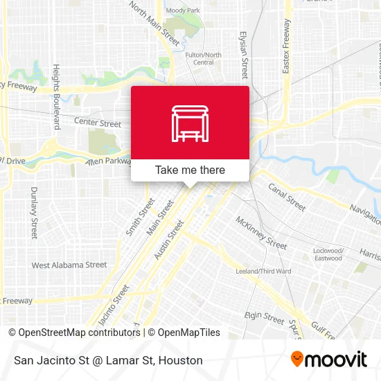 Mapa de San Jacinto St @ Lamar St