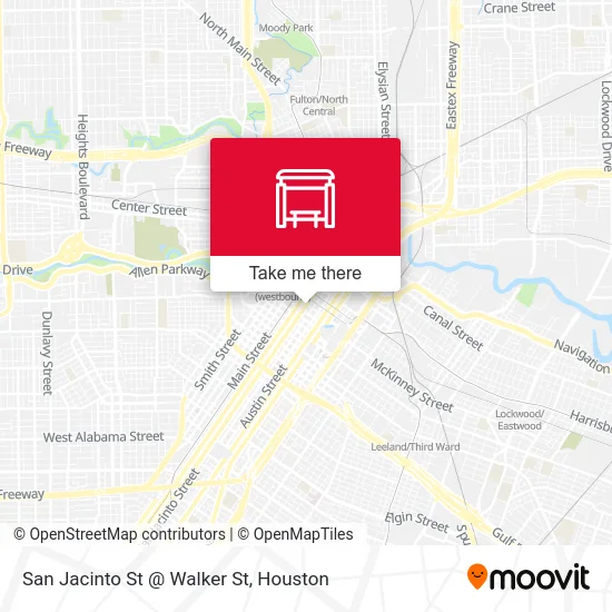 San Jacinto St @ Walker St map