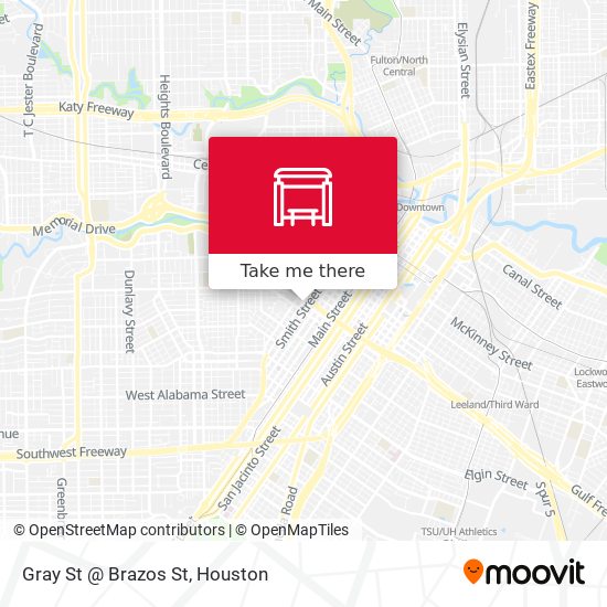 Gray St @ Brazos St map