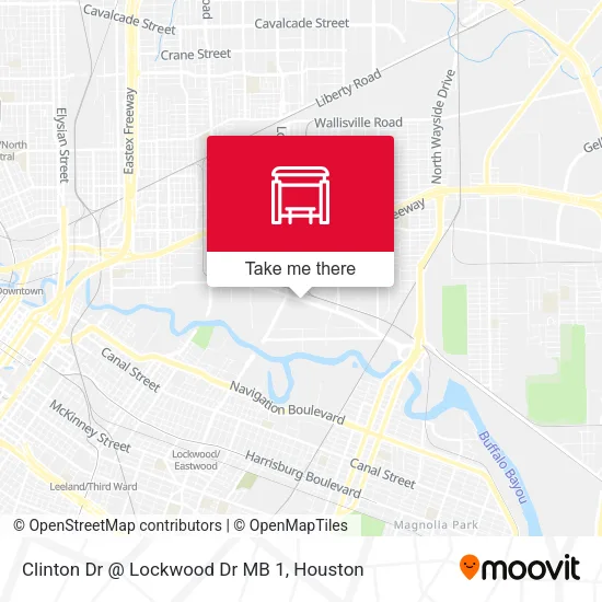 Clinton Dr @ Lockwood Dr MB 1 map