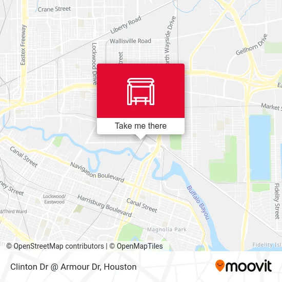 Clinton Dr @ Armour Dr map