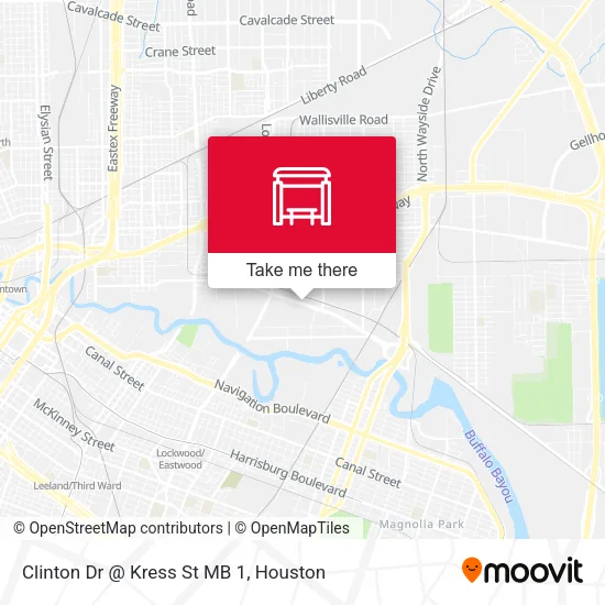 Clinton Dr @ Kress St MB 1 map
