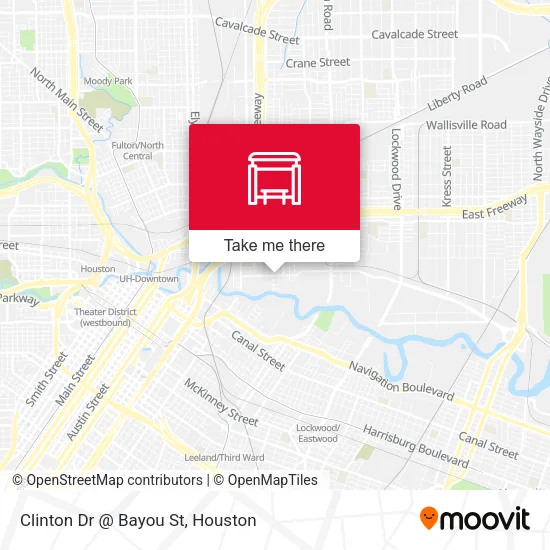 Clinton Dr @ Bayou St map