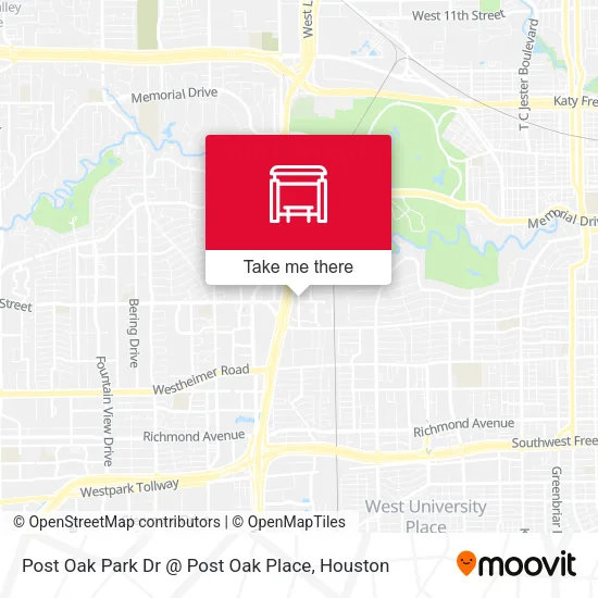 Post Oak Park Dr @ Post Oak Place map