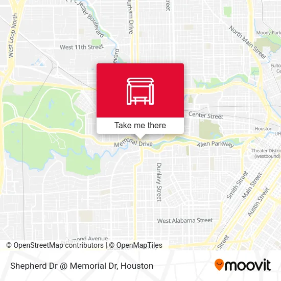 Mapa de Shepherd Dr @ Memorial Dr