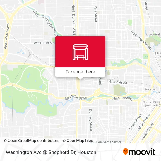 Mapa de Washington Ave @ Shepherd Dr
