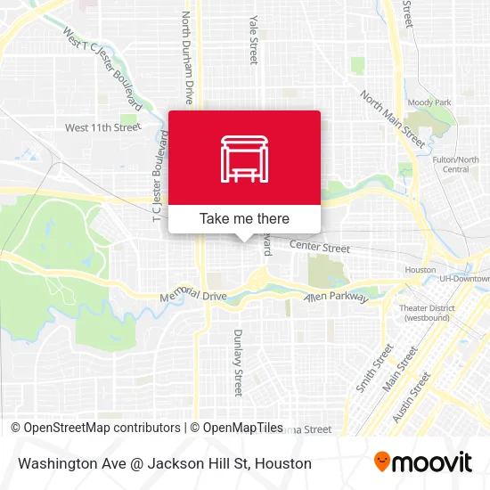Washington Ave @ Jackson Hill St map