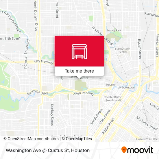 Washington Ave @ Custus St map