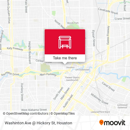 Mapa de Washinton Ave @ Hickory St