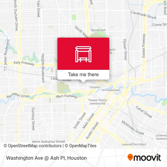 Mapa de Washington Ave @ Ash Pl