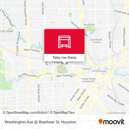 Washington Ave @ Brashear St map