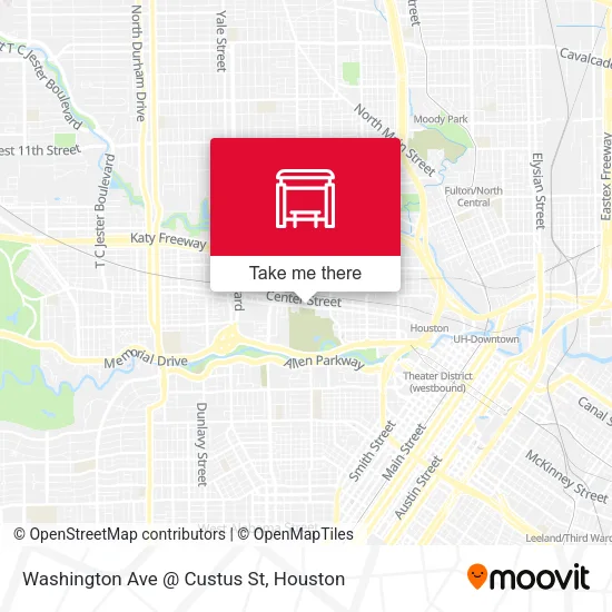 Washington Ave @ Custus St map
