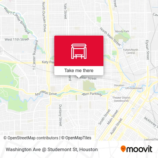 Washington Ave @ Studemont St map