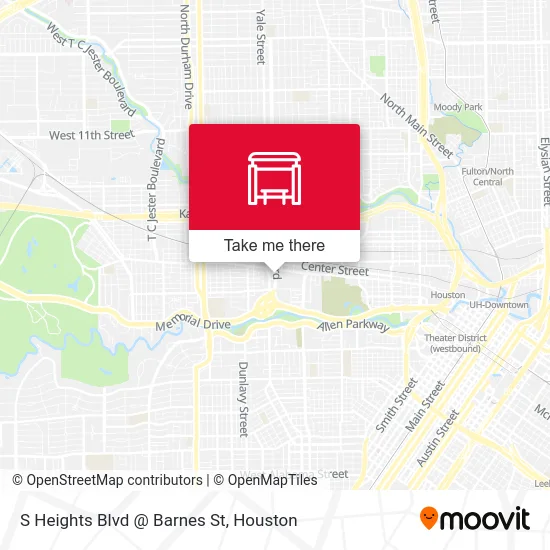 Mapa de S Heights Blvd @ Barnes St