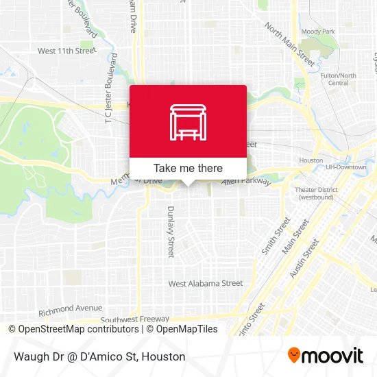 Mapa de Waugh Dr @ D'Amico St