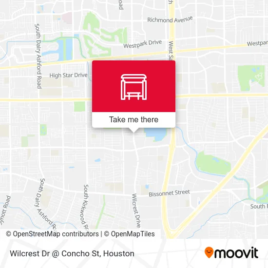 Wilcrest Dr @ Concho St map