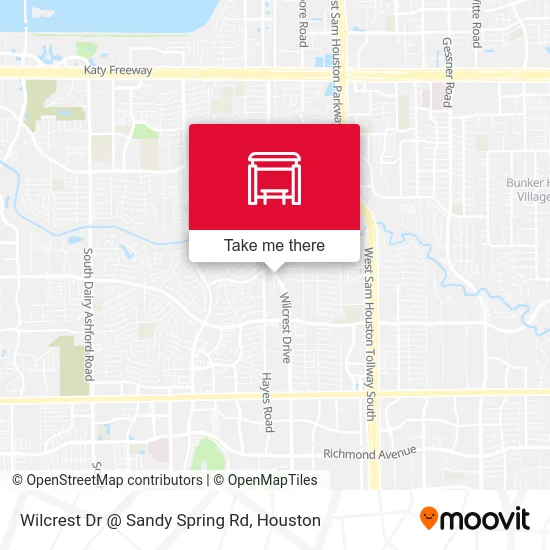 Wilcrest Dr @ Sandy Spring Rd map