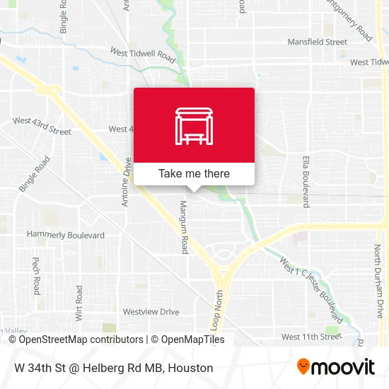W 34th St @ Helberg Rd MB map