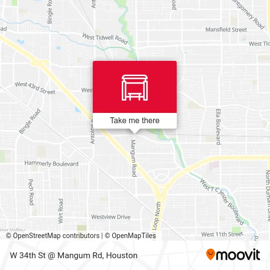Mapa de W 34th St @ Mangum Rd