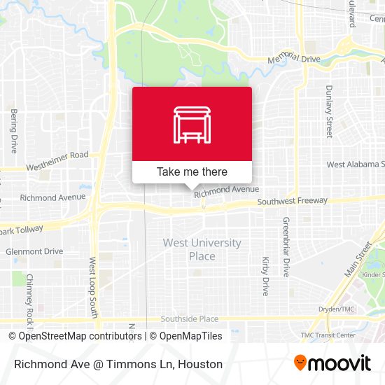 Richmond Ave @ Timmons Ln map