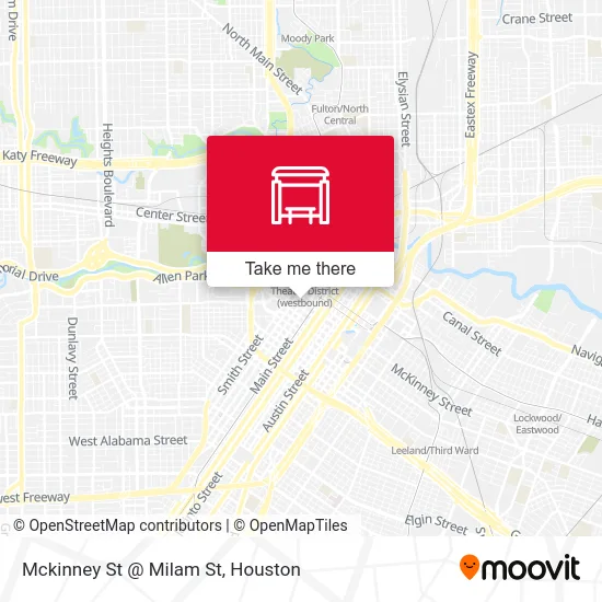 Mapa de Mckinney St @ Milam St