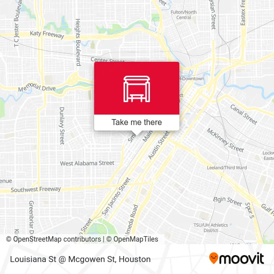 Louisiana St @ Mcgowen St map
